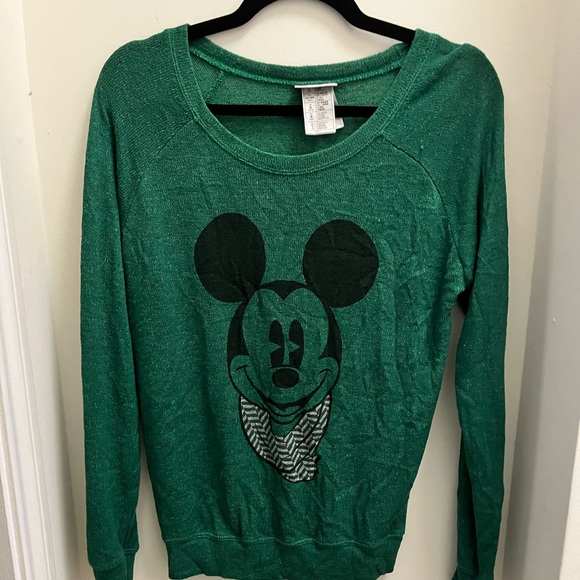 Green Mickey Mouse sweater - Picture 1 of 2